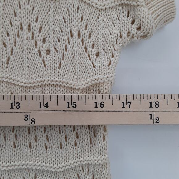 Gina Benotti Crochet Knit Kaftan Sweater Dress Swim Cover Up Bohemian Resort - Picture 6 of 9